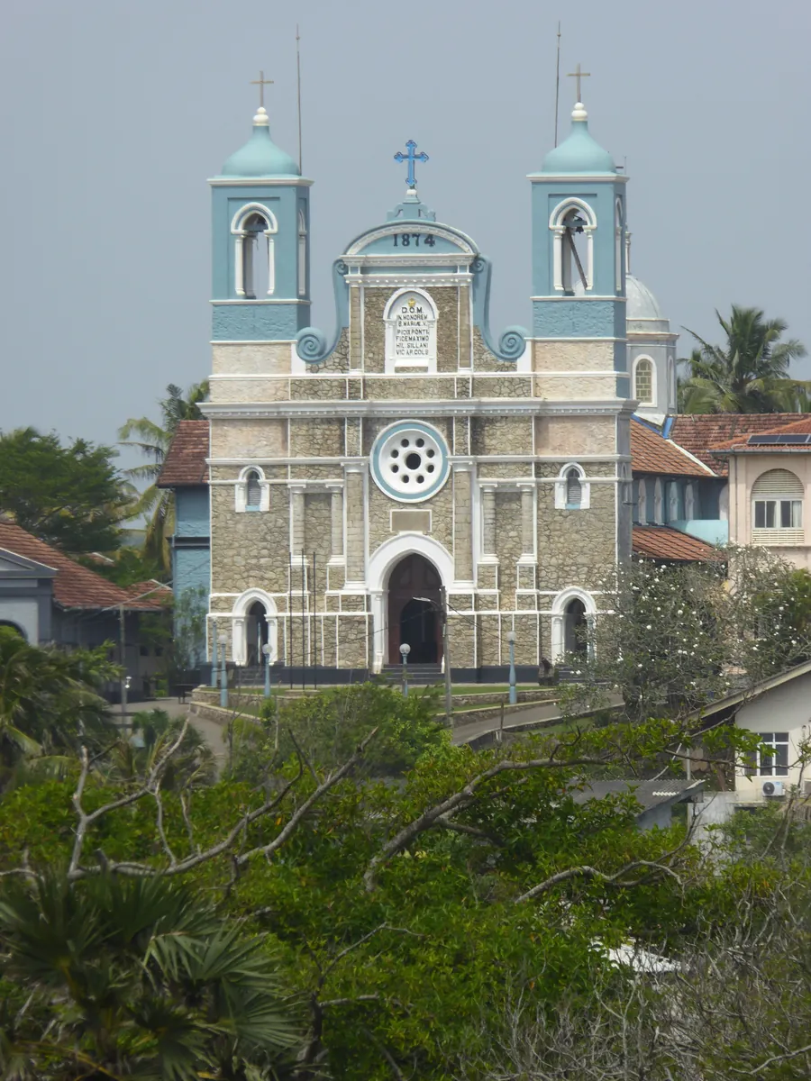 Colonial architecture in the historic old town of Galle